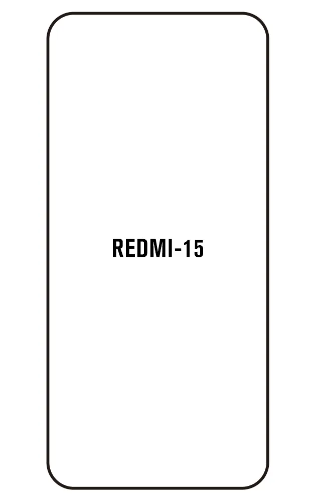 Xiaomi Redmi 15 5G Přední Hydrogel ochranná fólie (Střih Přední 1)