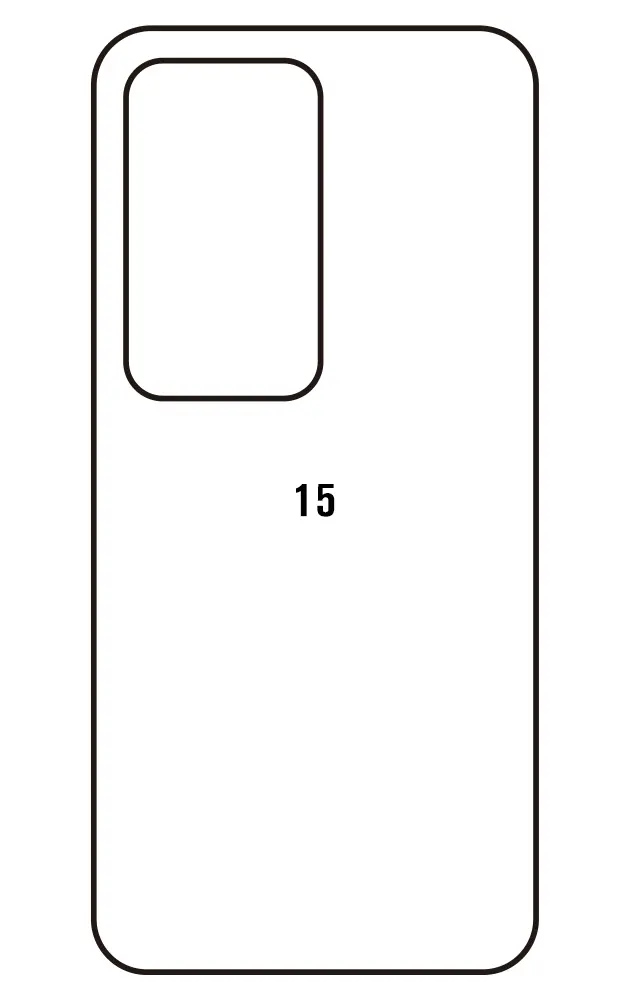 Xiaomi Redmi 15 5G Zadní Hydrogel ochranná fólie (Střih Zadní část 1)