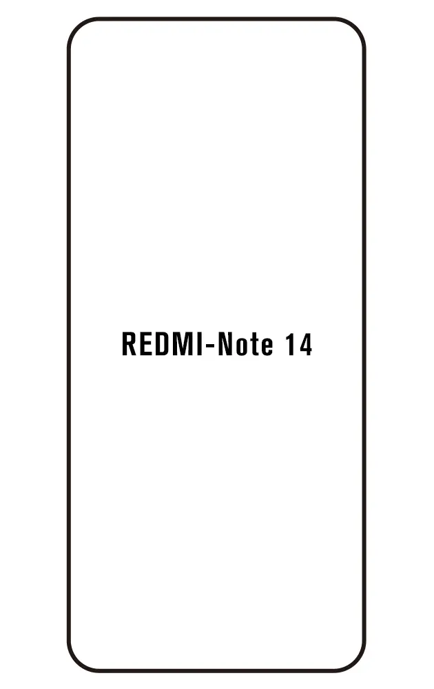 Xiaomi Redmi Note 14 5G Přední Hydrogel ochranná fólie (Střih Přední 1)