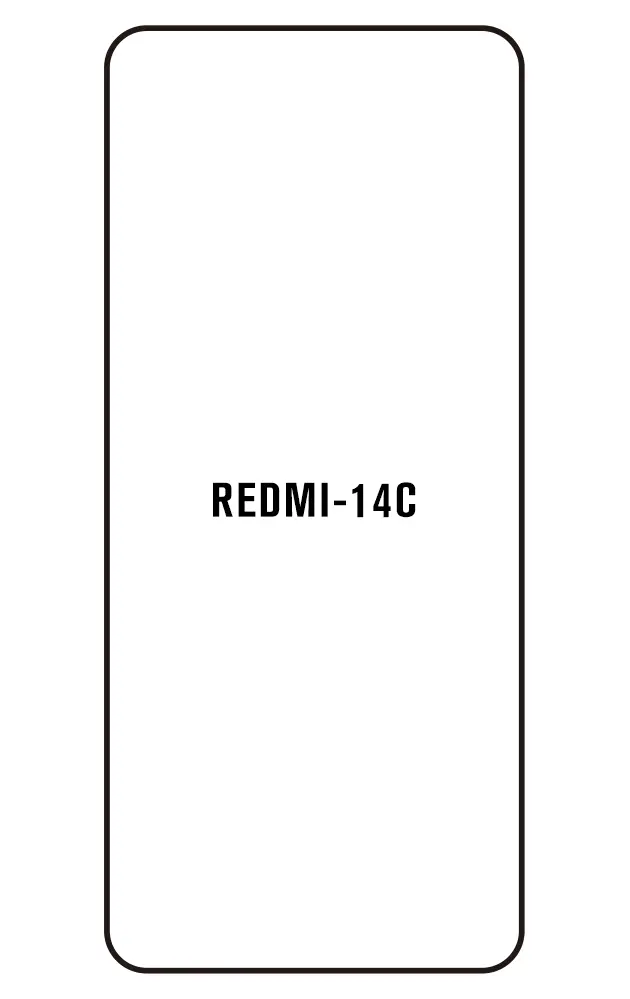 Xiaomi Redmi 14C Přední Hydrogel ochranná fólie (Střih Přední 1)