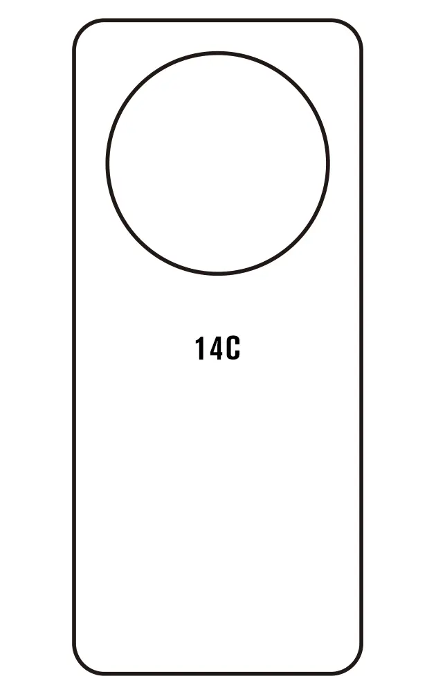 Xiaomi Redmi 14C Zadní Hydrogel ochranná fólie (Střih Zadní část 1)