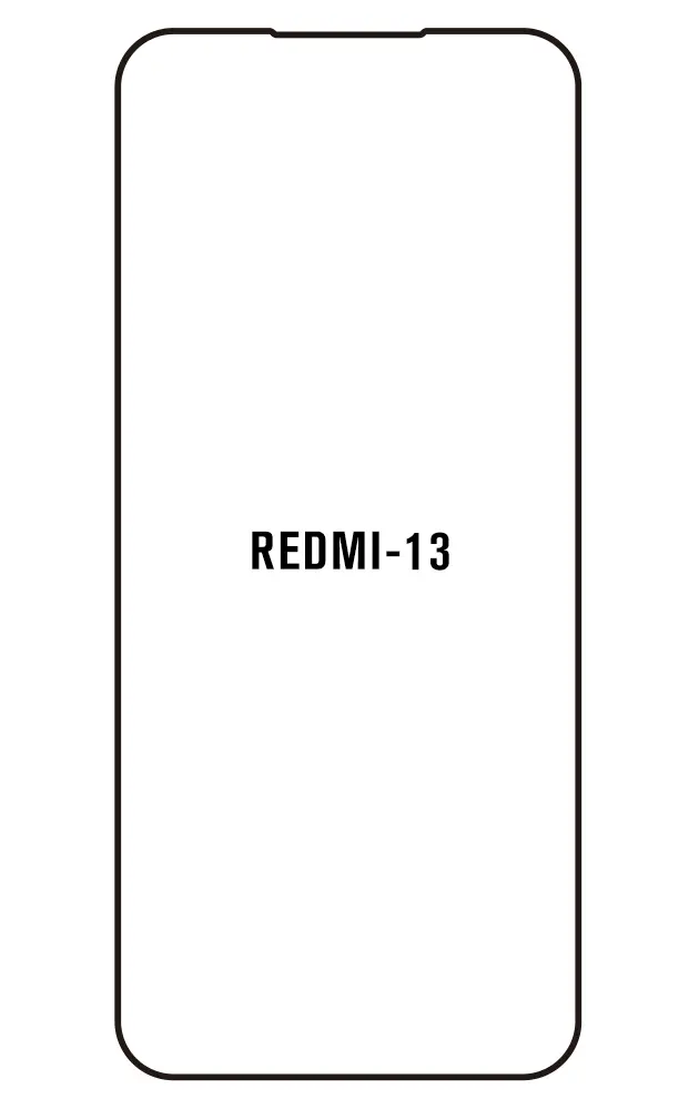 Xiaomi Redmi 13 5G Přední Hydrogel ochranná fólie (Střih Přední 1)