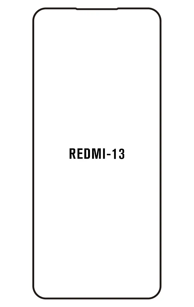 Xiaomi Redmi 13 Přední Hydrogel ochranná fólie (Střih Přední 1)