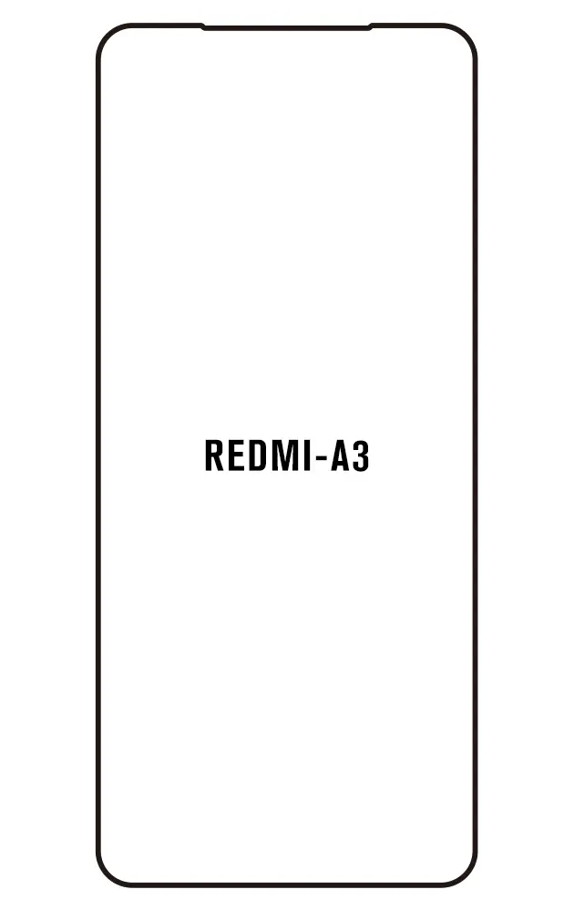 Xiaomi Redmi A3 Přední Hydrogel ochranná fólie (Střih Přední 1)