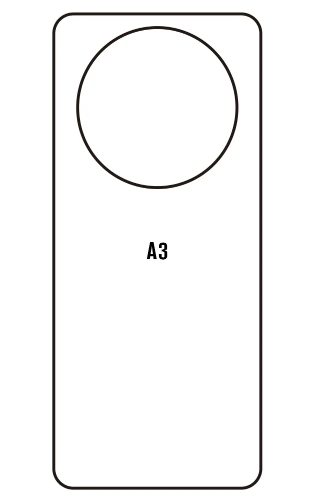 Xiaomi Redmi A3 Zadní Hydrogel ochranná fólie (Střih Zadní část 1)
