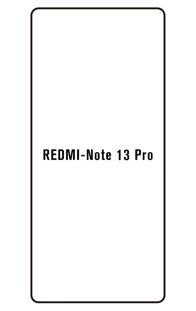 Xiaomi Redmi Note 13 Pro 4G Přední Hydrogel ochranná fólie (Střih Přední 1)