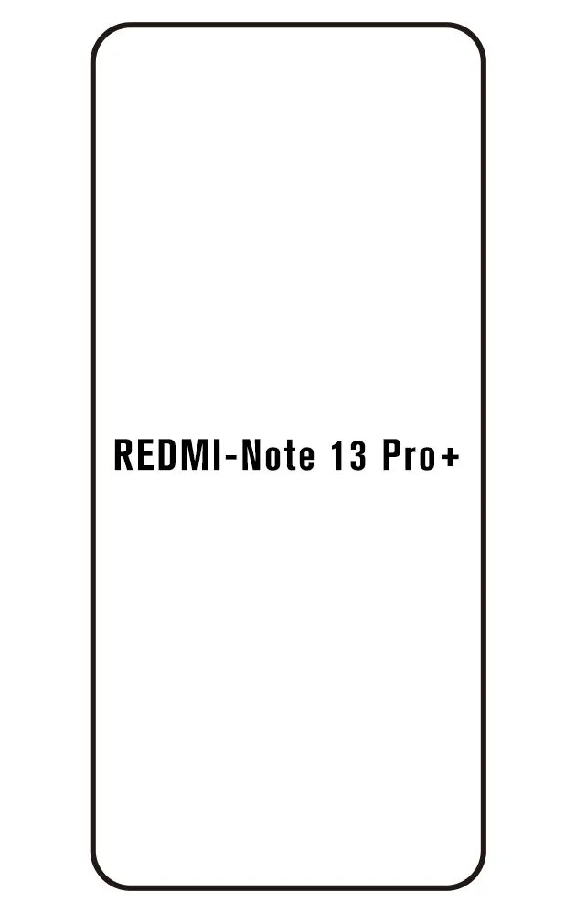 Xiaomi Redmi Note 13 Pro+ 5G Přední Hydrogel ochranná fólie (Střih Přední 1)