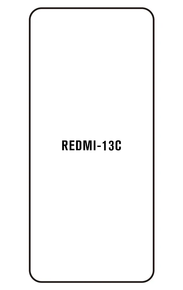 Xiaomi Redmi 13C 5G Přední Hydrogel ochranná fólie (Střih Přední 1)