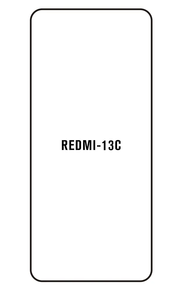 Xiaomi Redmi 13C Přední Hydrogel ochranná fólie (Střih Přední 1)