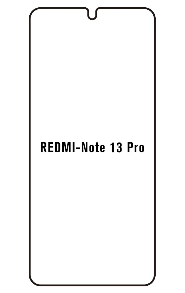 Xiaomi Redmi Note 13 Pro 5G Přední Hydrogel ochranná fólie (Střih Přední 1)