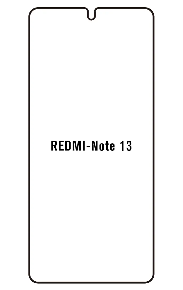 Xiaomi Redmi Note 13 5G Přední Hydrogel ochranná fólie (Střih Přední 1)