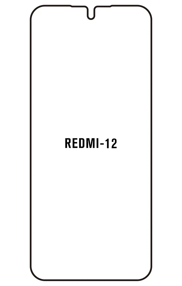 Xiaomi Redmi 12 5G Přední Hydrogel ochranná fólie (Střih Přední 1)