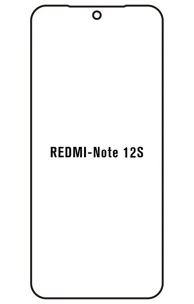 Xiaomi Redmi Note 12S Přední Hydrogel ochranná fólie (Střih Přední 1)