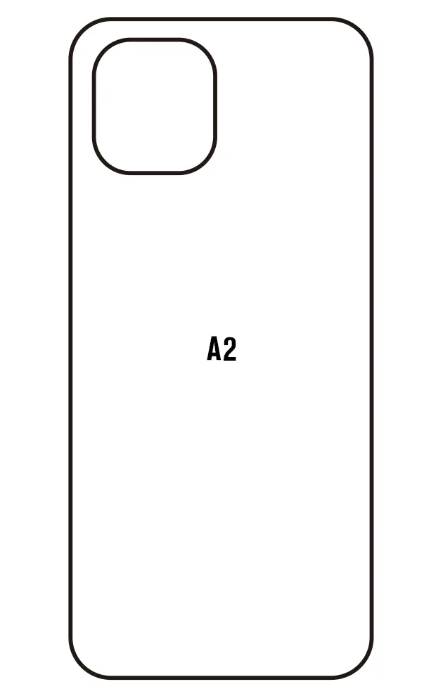 Xiaomi Redmi A2 Zadní Hydrogel ochranná fólie (Střih Zadní část 1)