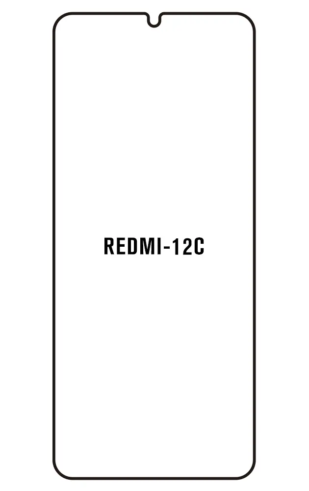 Xiaomi Redmi 12C Přední Hydrogel ochranná fólie (Střih Přední 1)