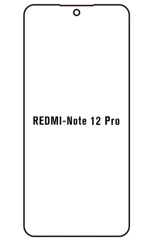 Xiaomi Redmi Note 12 Pro Přední Hydrogel ochranná fólie (Střih Přední 1)