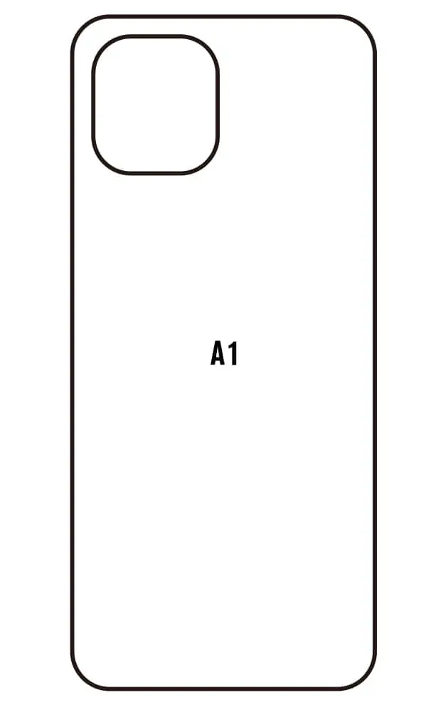 Xiaomi Redmi A1 Zadní Hydrogel ochranná fólie (Střih Zadní část 1)