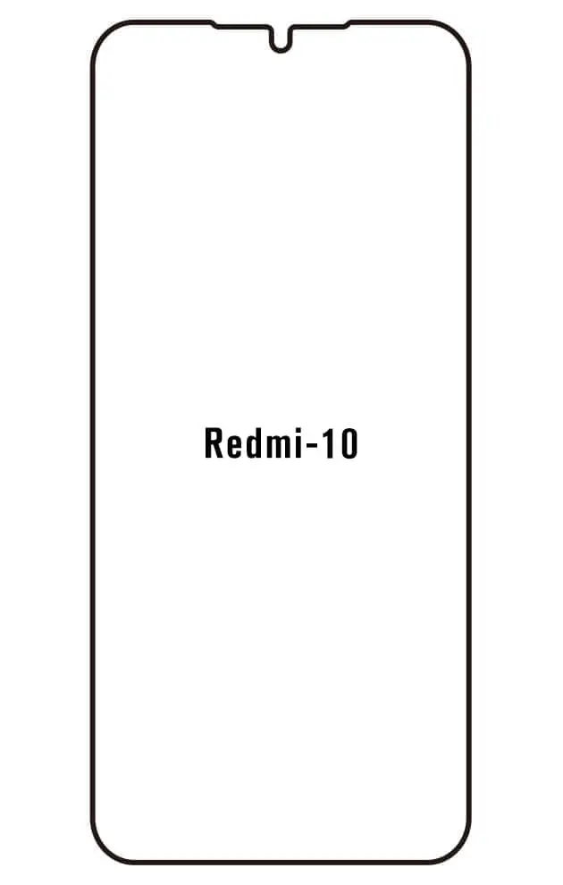 Xiaomi Redmi 10 5G Přední Hydrogel ochranná fólie (Střih Přední 1)