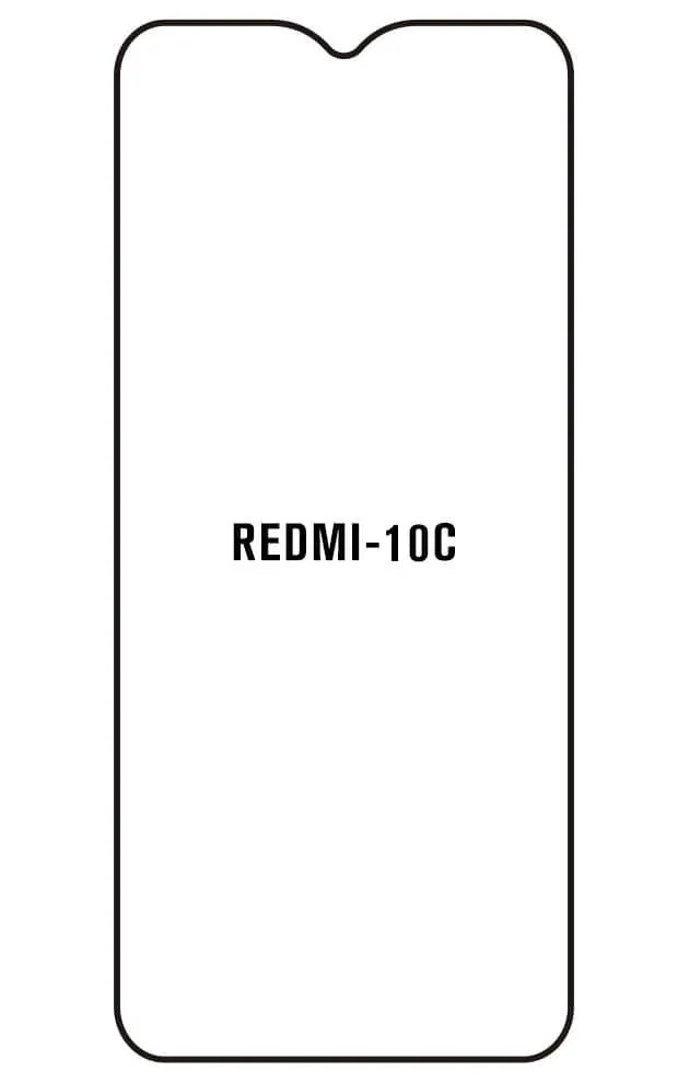 Xiaomi Redmi 10C Přední Hydrogel ochranná fólie (Střih Přední 1)