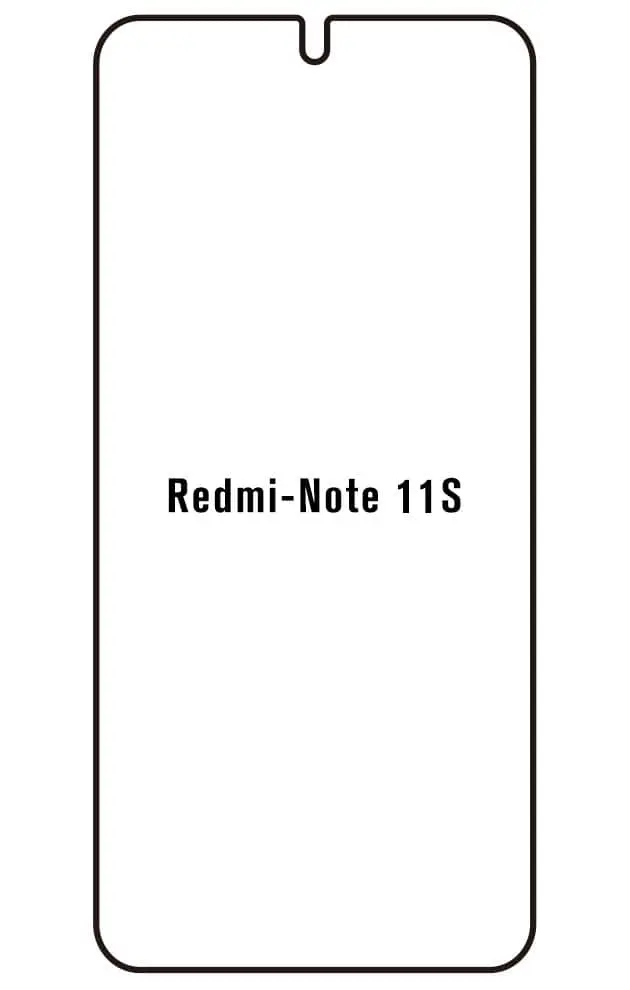 Xiaomi Redmi Note 11S Přední Hydrogel ochranná fólie (Střih Přední 1)