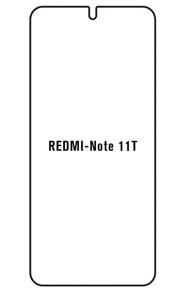 Xiaomi Redmi Note 11T 5G Přední Hydrogel ochranná fólie (Střih Přední 1)