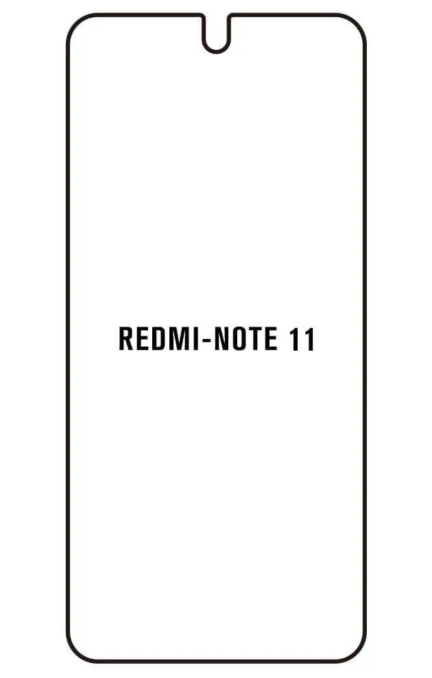 Xiaomi Redmi Note 11 4G Přední Hydrogel ochranná fólie (Střih Přední 1)