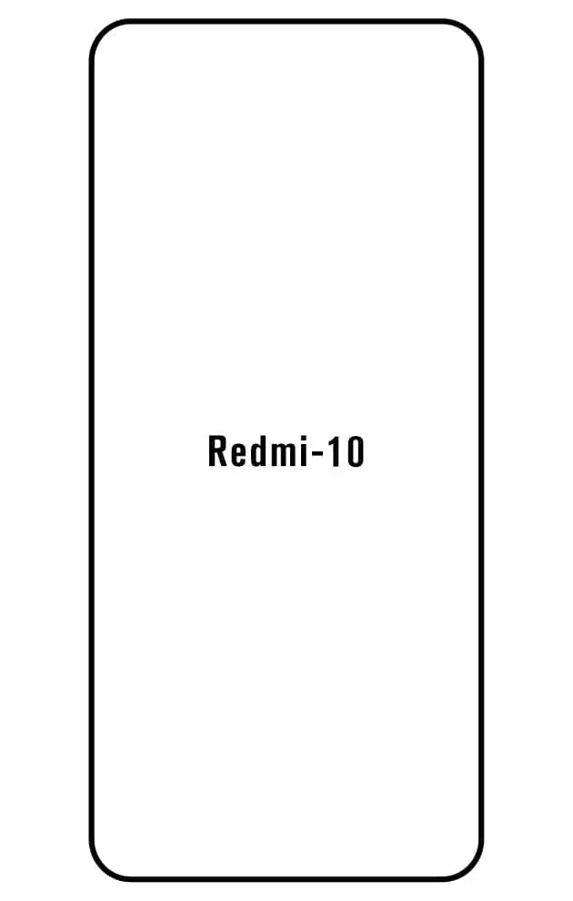 Xiaomi Redmi 10 / 10 (2022) Přední Hydrogel ochranná fólie (Střih Přední 1)
