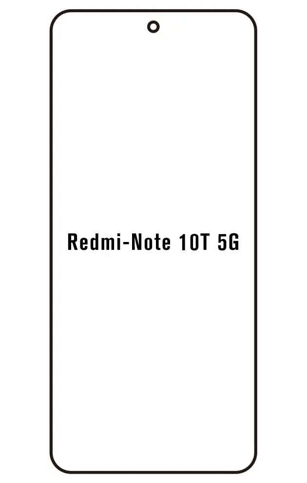 Xiaomi Redmi Note 10T 5G Přední Hydrogel ochranná fólie (Střih Přední 1)