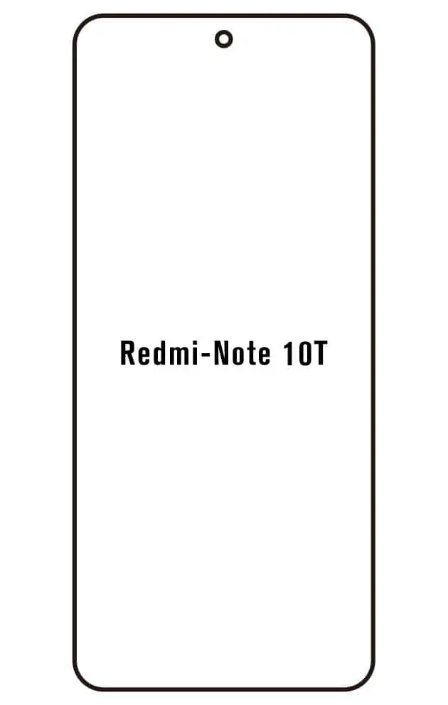 Xiaomi Redmi Note 10T 4G Přední Hydrogel ochranná fólie (Střih Přední 1)