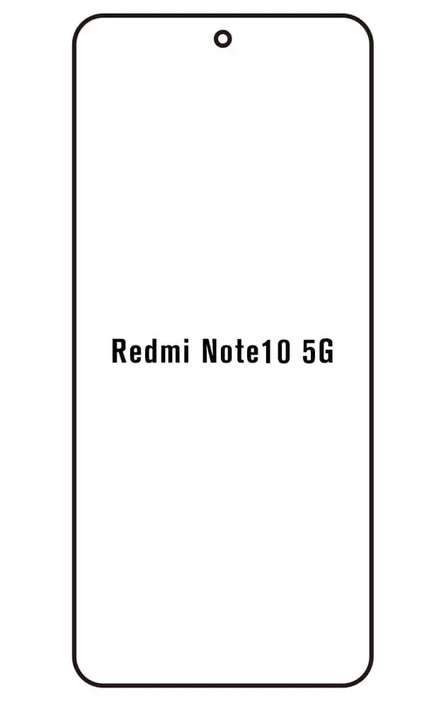 Xiaomi Redmi Note 10 5G Přední Hydrogel ochranná fólie (Střih Přední 1)