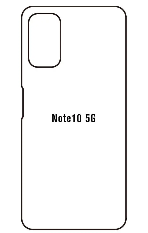 Xiaomi Redmi Note 10 5G Zadní Hydrogel ochranná fólie (Střih Zadní část 1)