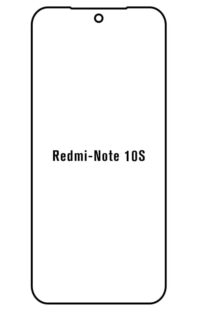 Xiaomi Redmi Note 10S Přední Hydrogel ochranná fólie (Střih Přední 1)