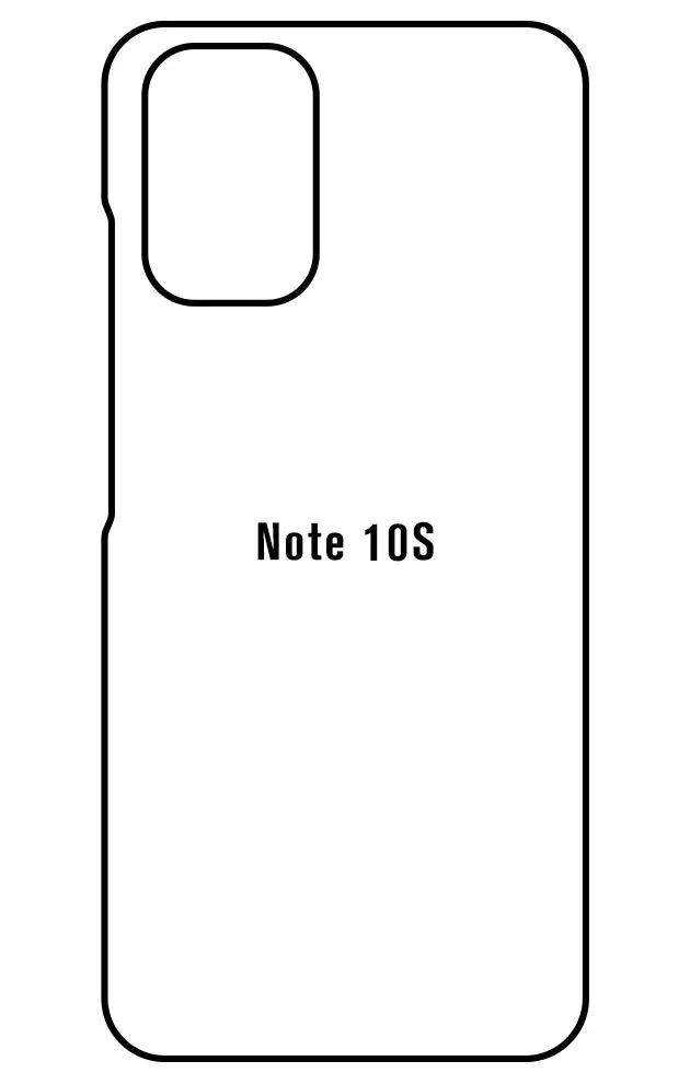 Xiaomi Redmi Note 10S Zadní Hydrogel ochranná fólie (Střih Zadní část 1)
