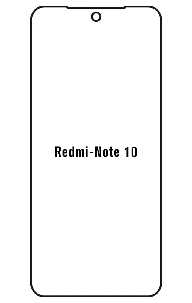 Xiaomi Redmi Note 10 4G Přední Hydrogel ochranná fólie (Střih Přední 1)