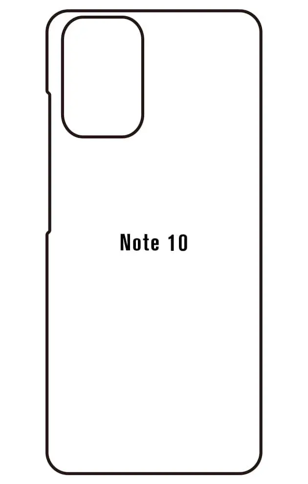 Xiaomi Redmi Note 10 4G Zadní Hydrogel ochranná fólie (Střih Zadní část 1)