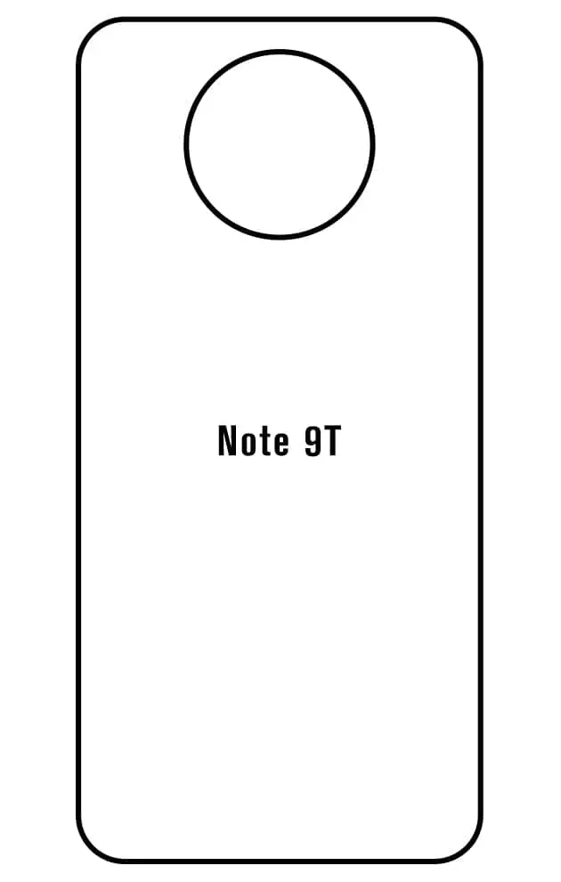 Xiaomi Redmi Note 9T Zadní Hydrogel ochranná fólie (Střih Zadní část 1)