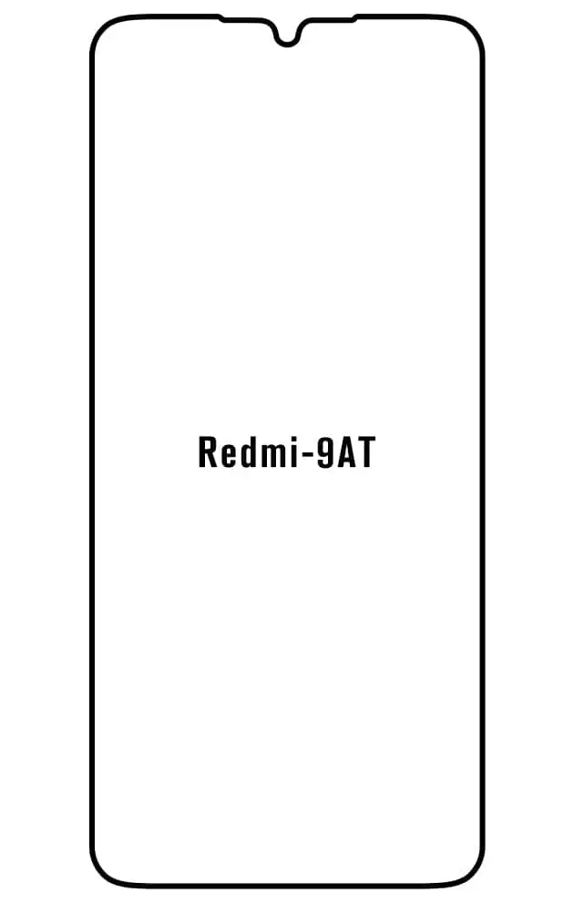 Xiaomi Redmi 9AT Přední Hydrogel ochranná fólie (Střih Přední 1)