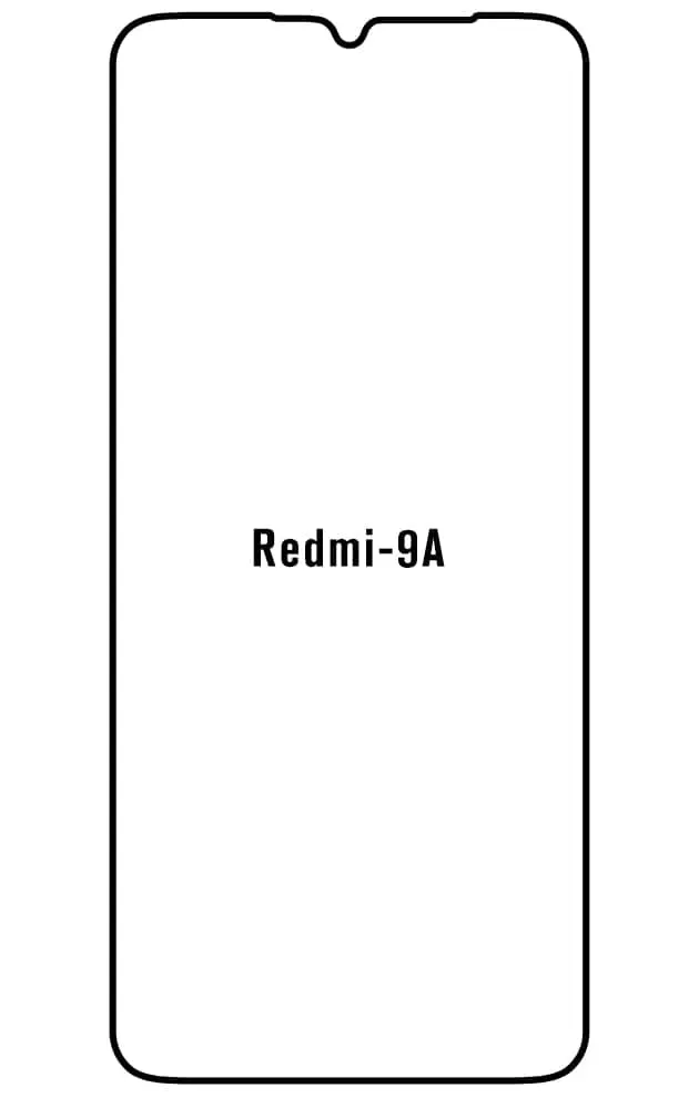 Xiaomi Redmi 9A Přední Hydrogel ochranná fólie (Střih Přední 1)