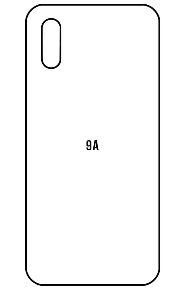 Xiaomi Redmi 9A Zadní Hydrogel ochranná fólie (Střih Zadní část 1)
