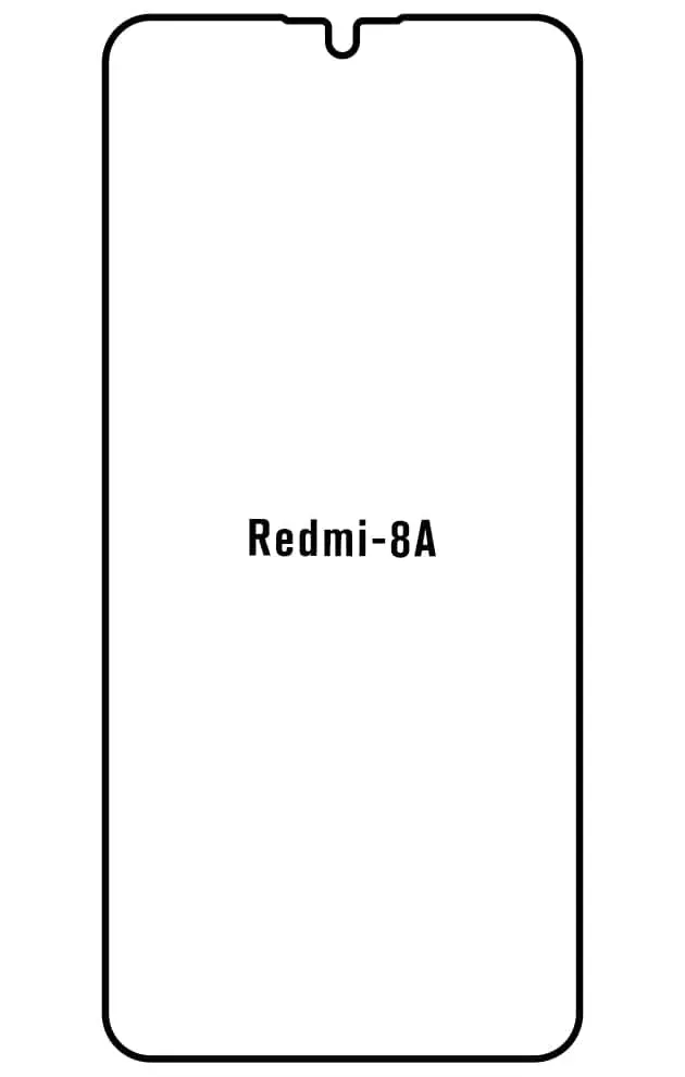 Xiaomi Redmi 8A Přední Hydrogel ochranná fólie (Střih Přední 1)