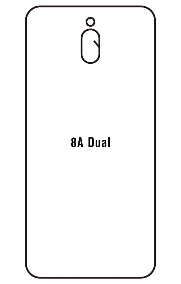 Xiaomi Redmi 8A Dual / 8A Pro Zadní Hydrogel ochranná fólie (Střih Zadní část 1)