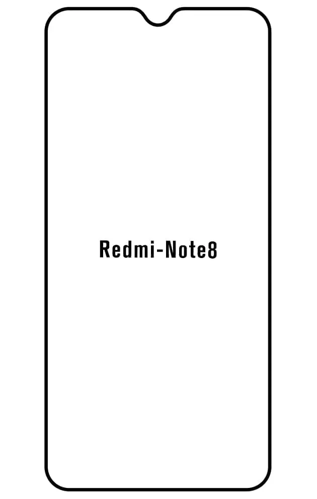 Xiaomi Redmi Note 8 Přední Hydrogel ochranná fólie (Střih Přední 1)