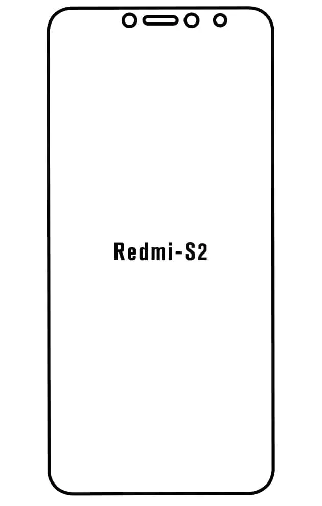 Xiaomi Redmi S2 Přední Hydrogel ochranná fólie (Střih Přední 1)