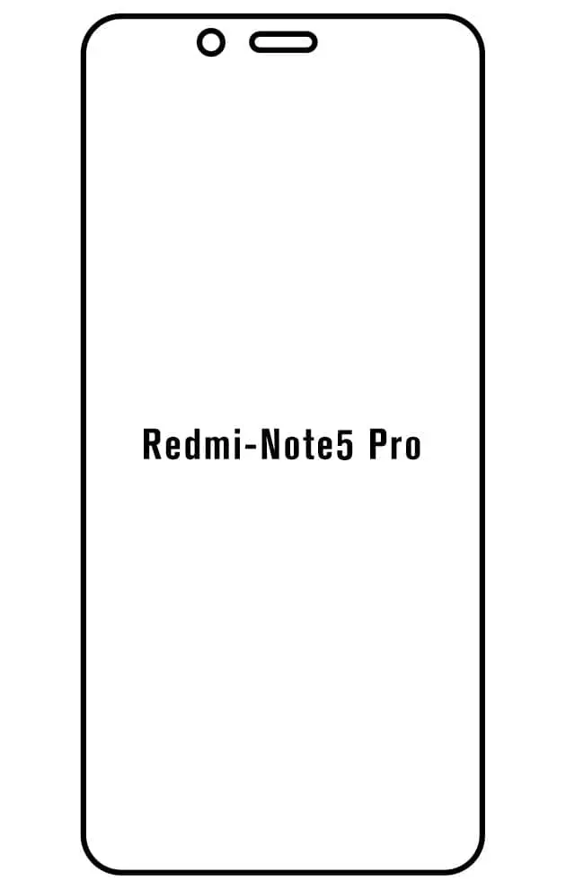 Xiaomi Redmi Note 5 Pro Přední Hydrogel ochranná fólie (Střih Přední 1)