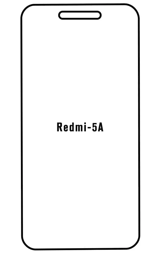 Xiaomi Redmi 5A Přední Hydrogel ochranná fólie (Střih Přední 1)