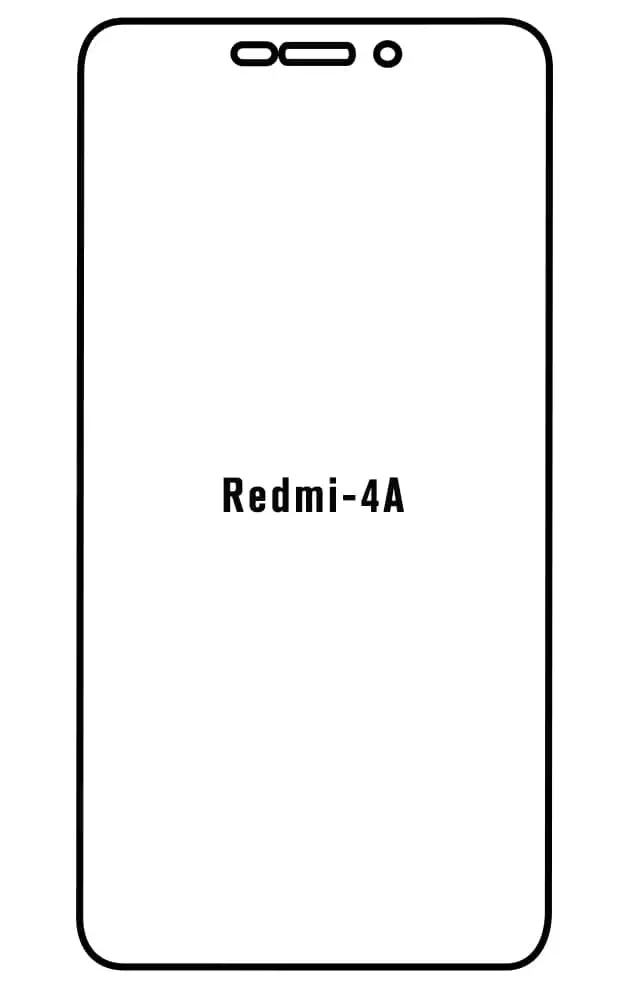 Xiaomi Redmi 4A Přední Hydrogel ochranná fólie (Střih Přední 1)