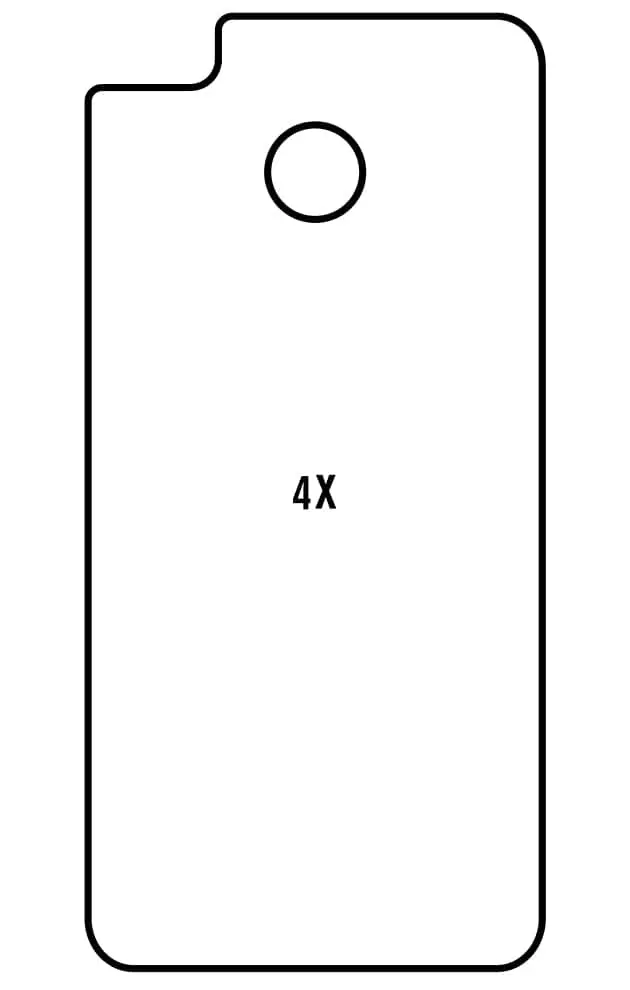 Xiaomi Redmi 4X Zadní Hydrogel ochranná fólie (Střih Zadní část 1)