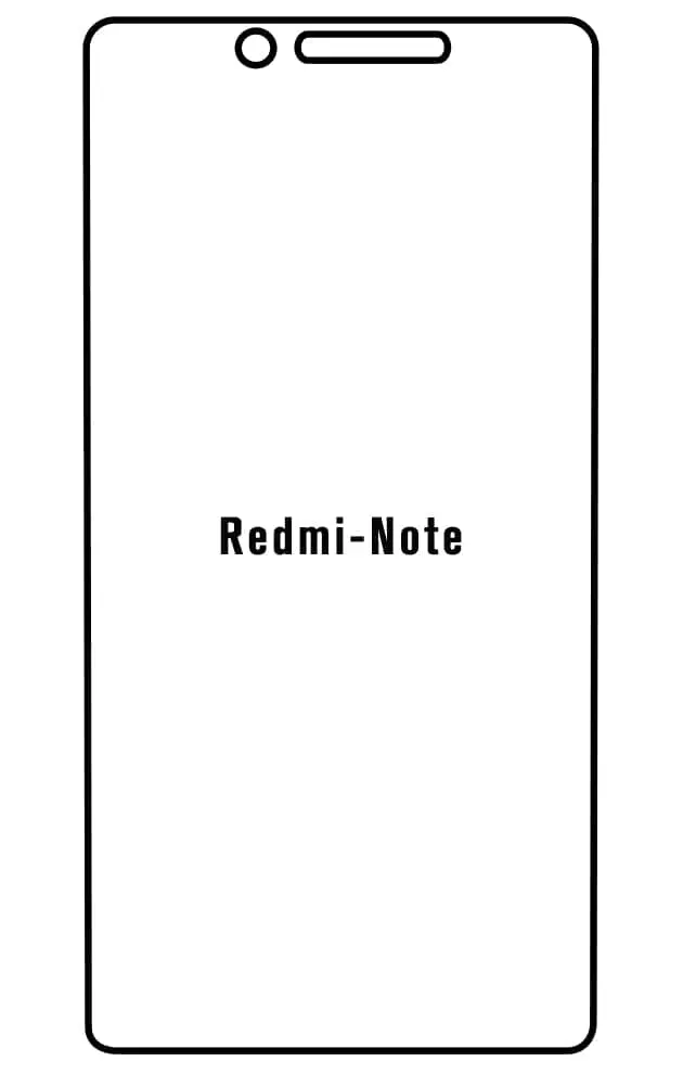 Xiaomi Redmi Note Přední Hydrogel ochranná fólie (Střih Přední 1)