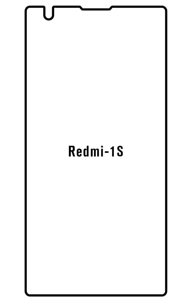 Xiaomi Redmi 1S Přední Hydrogel ochranná fólie (Střih Přední 1)