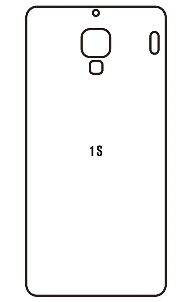 Xiaomi Redmi 1S Zadní Hydrogel ochranná fólie (Střih Zadní část 1)